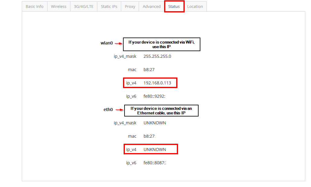 IP addresses 