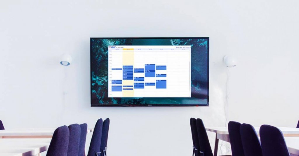 How to get a Google Calendar on a Wallmounted Screen Yodeck