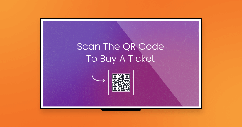 Scan the QR code to buy a ticket