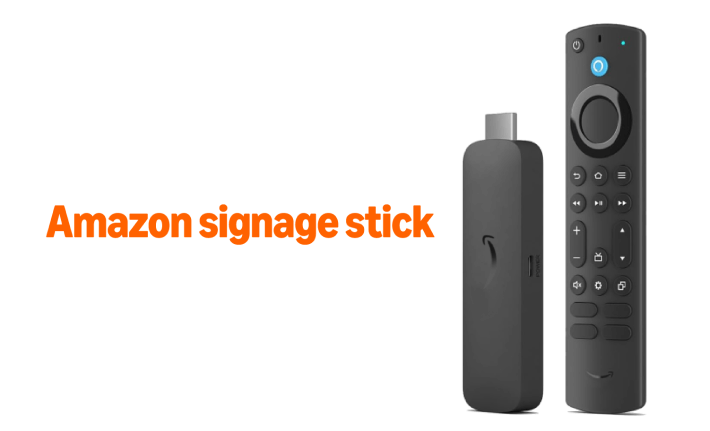 Amazon signage stick