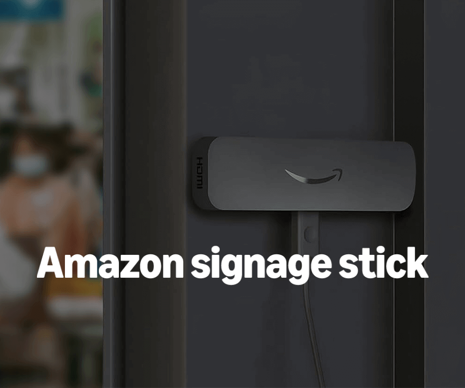 Amazon signage stick