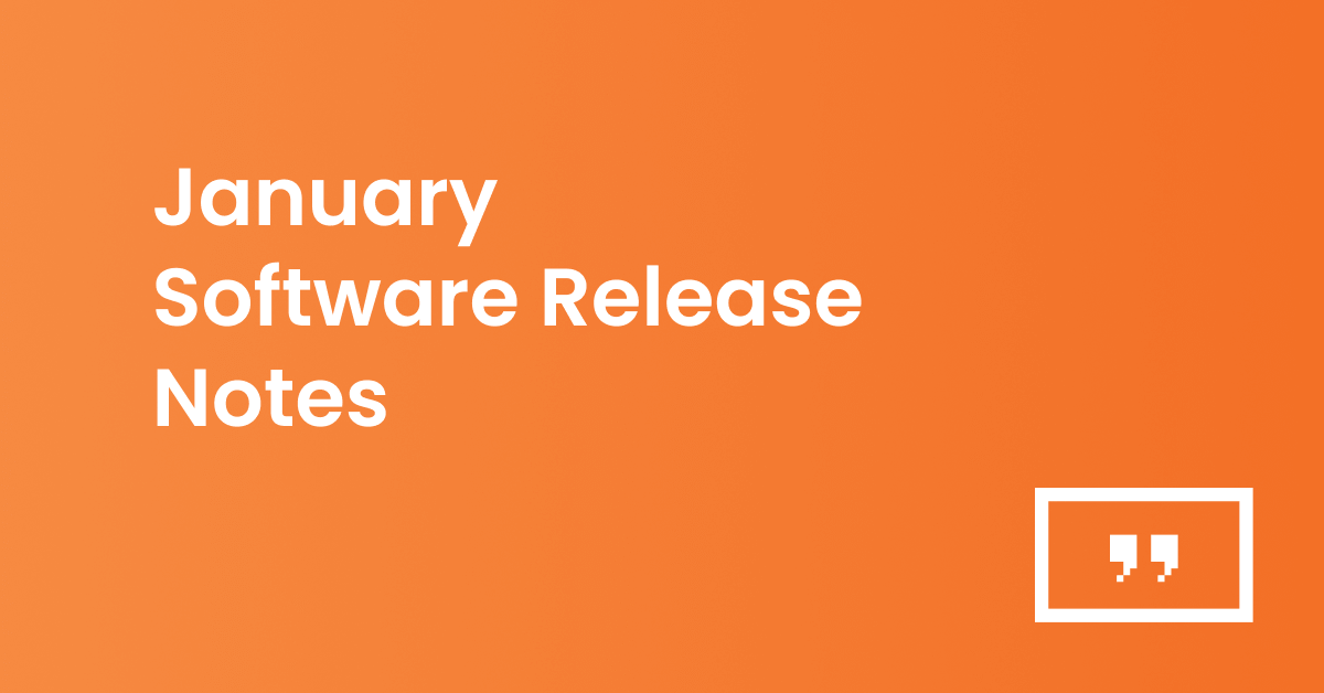 january software release notes header