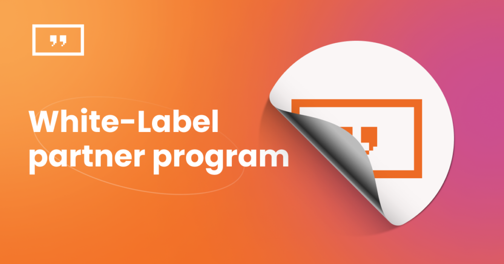 White-Label partner program with Yodeck logo